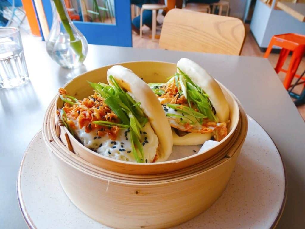 Bao buns at Gnom Cafe