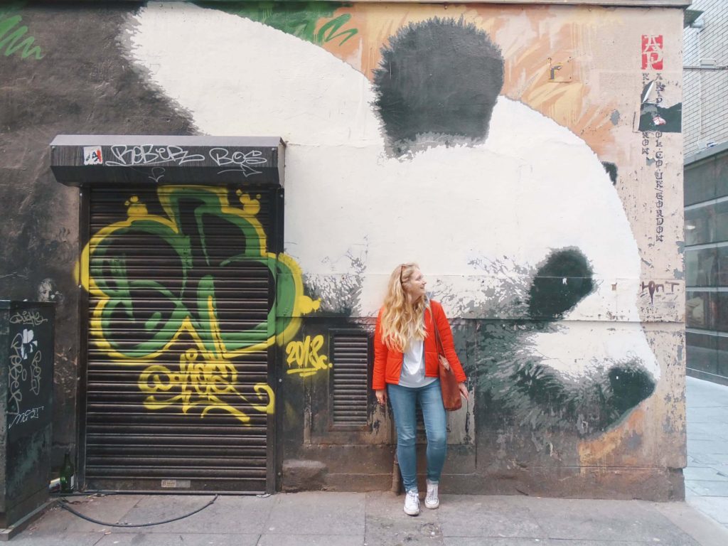 Panda street art weekend in glasgow