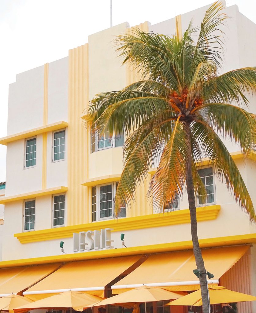 Yellow Art Deco building