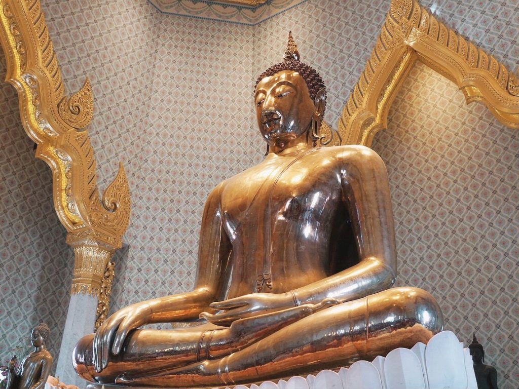 Gold Buddha at Wat Traimit Temple Bangkok