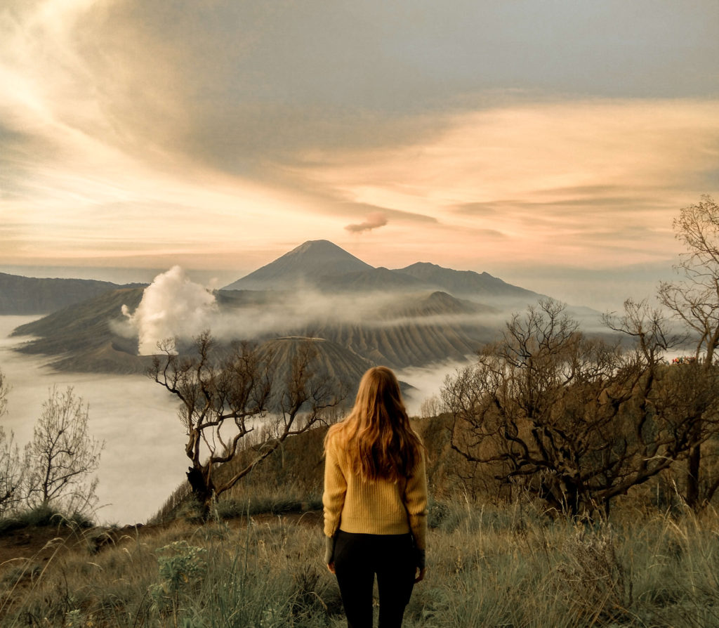 Cassie bside Mount Bromo sunrise