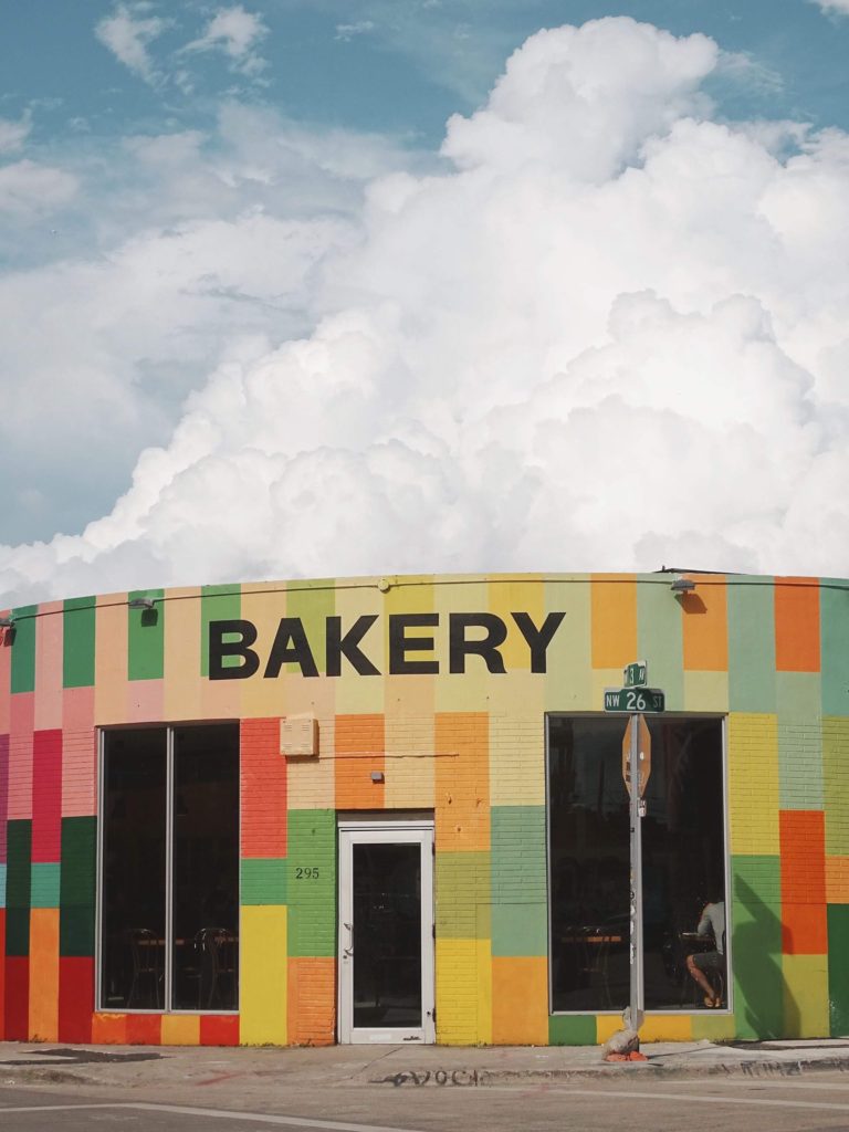 Colourful bakery visiting Wynwood Walls Miami