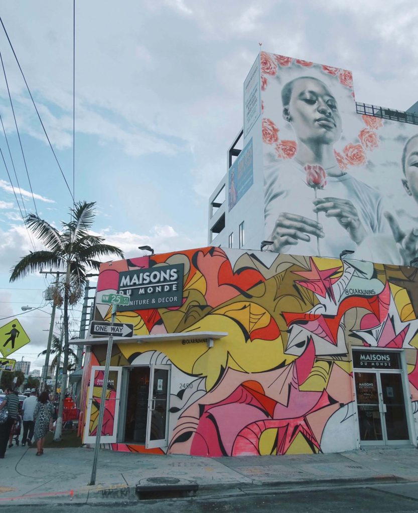 Colourful street art in Wynwood