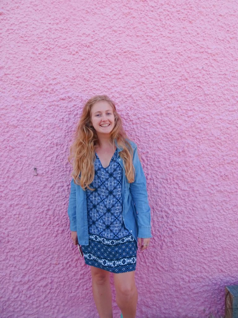 Pink wall west bay