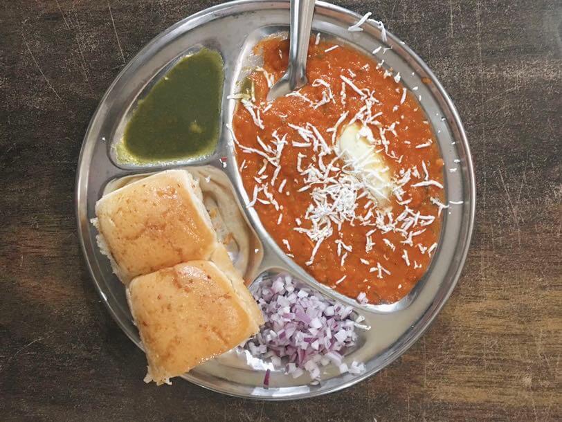 Pav bhaji indian dish 