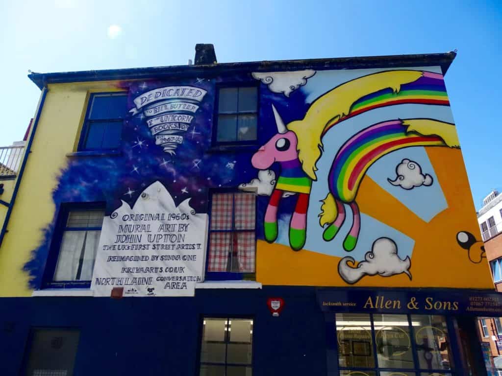 Unicorn mural brighton