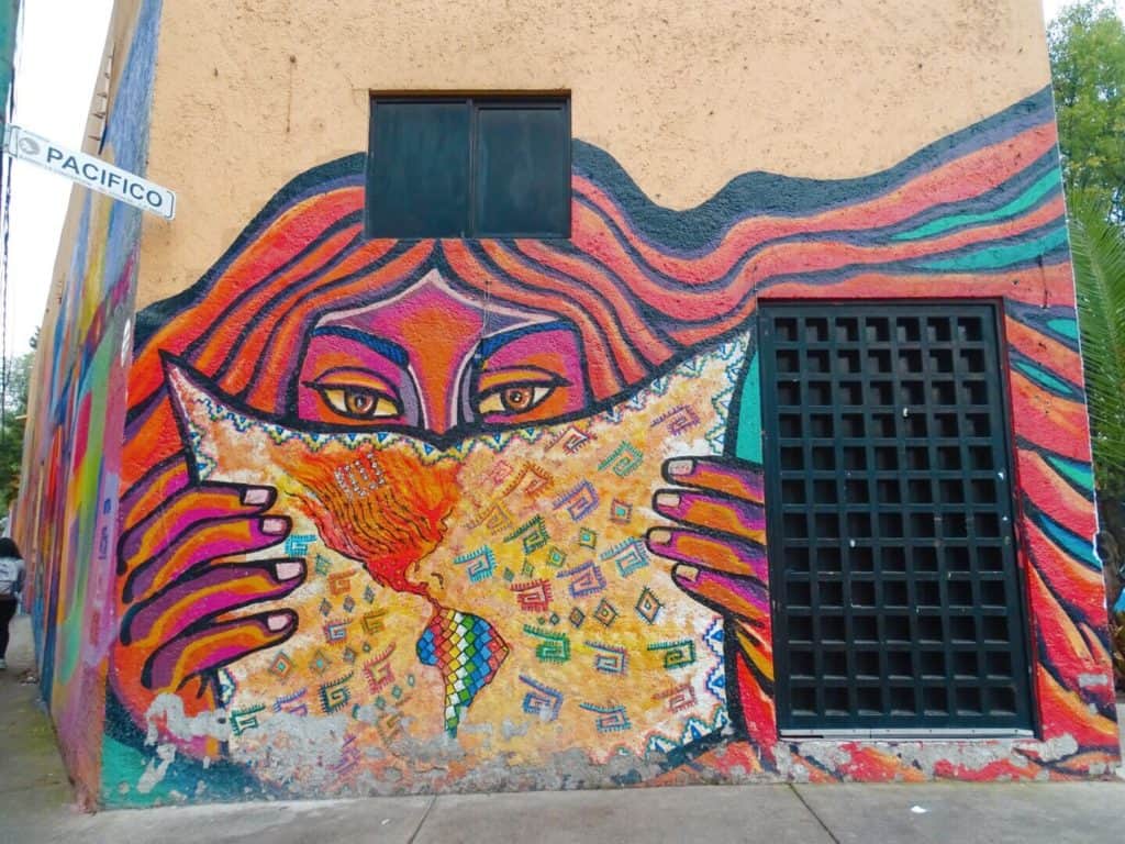 Street art Coyoacan neighbourhood Mexico City