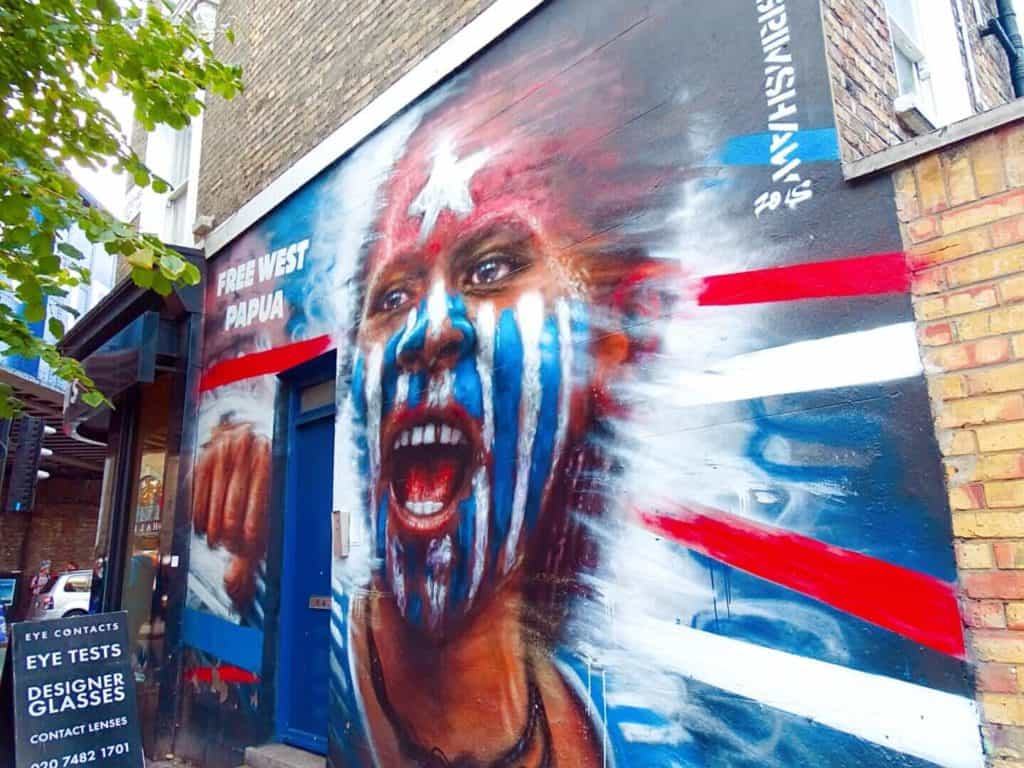 Castlehaven road free west papua mural