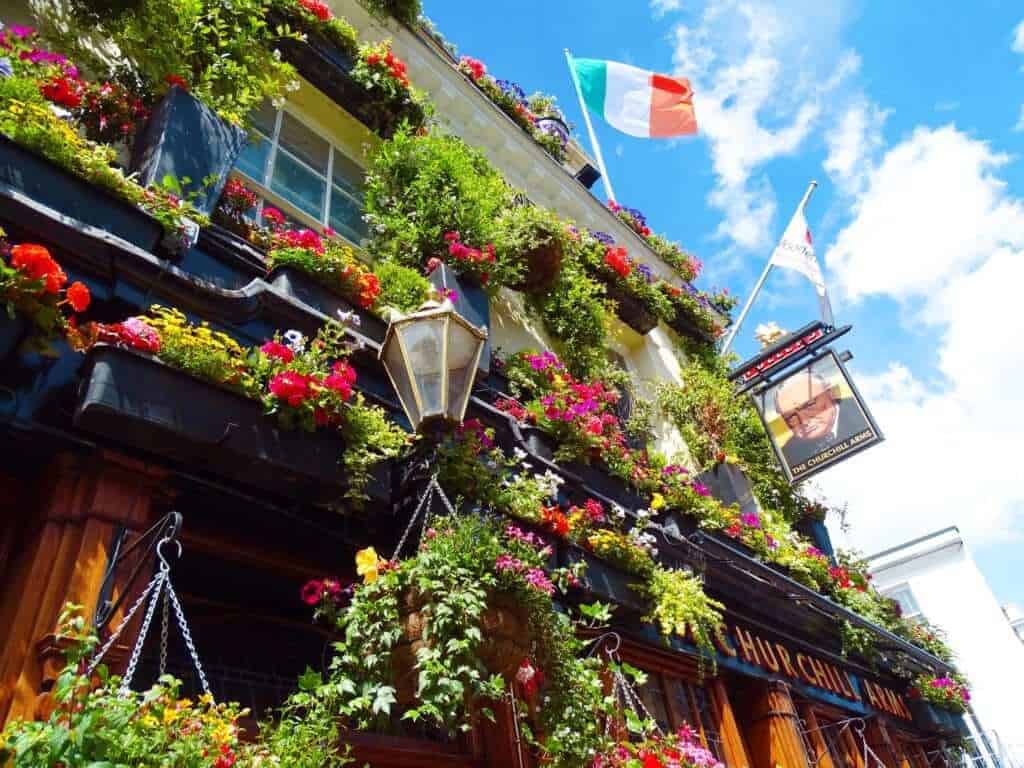 Flowers Churchill arms notting hill 