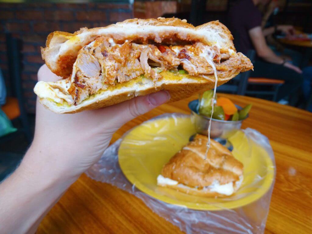 Cochinita pibil torta best food in Mexico