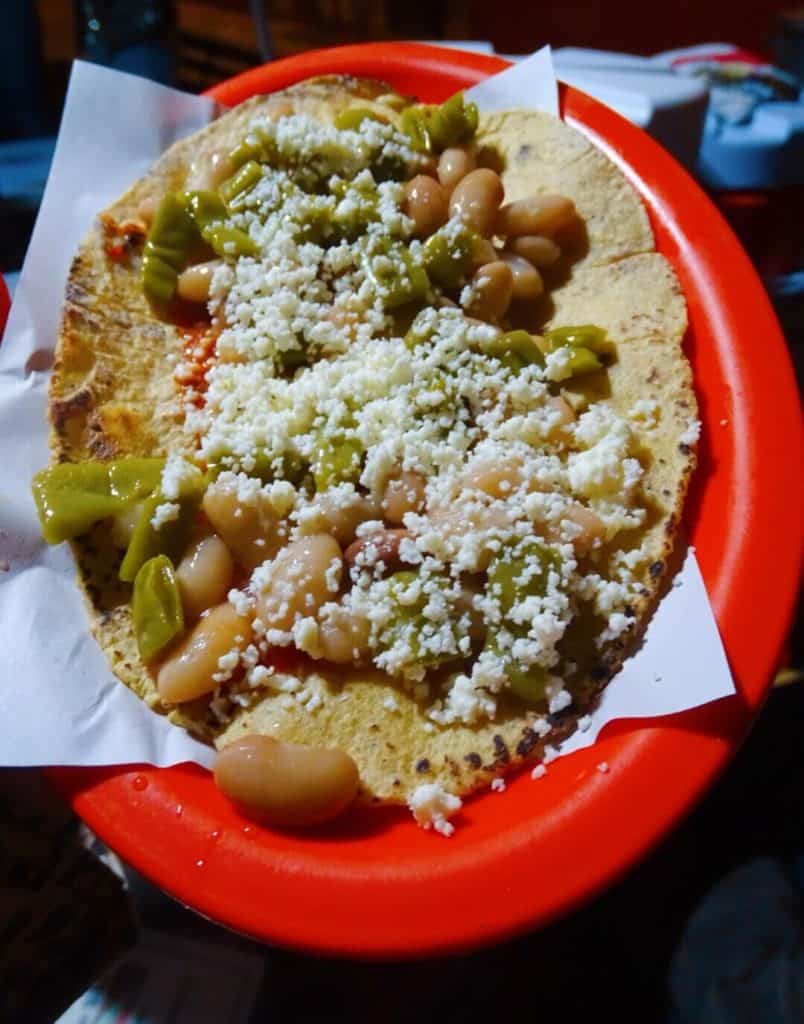 Huaraches what to eat in Mexico