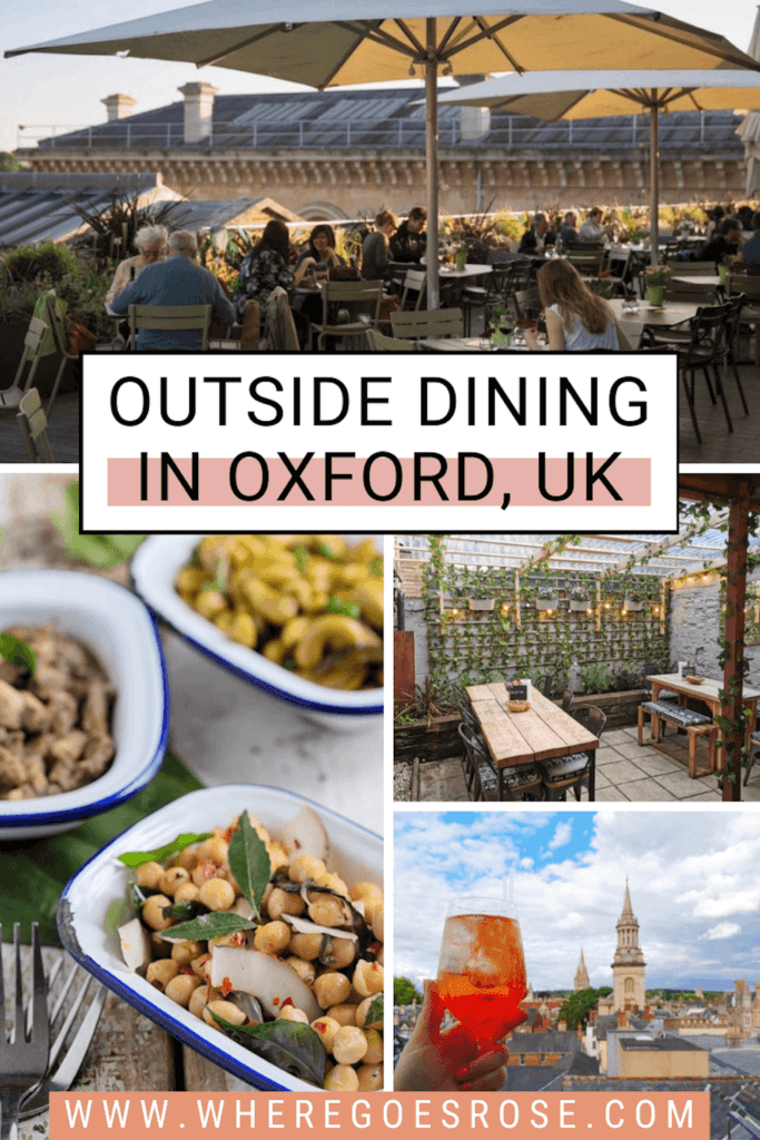 Oxford where to eat outside