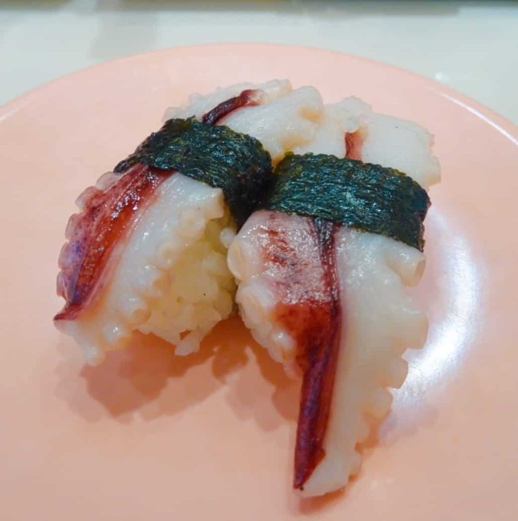 Octopus sushi Taiwan dish