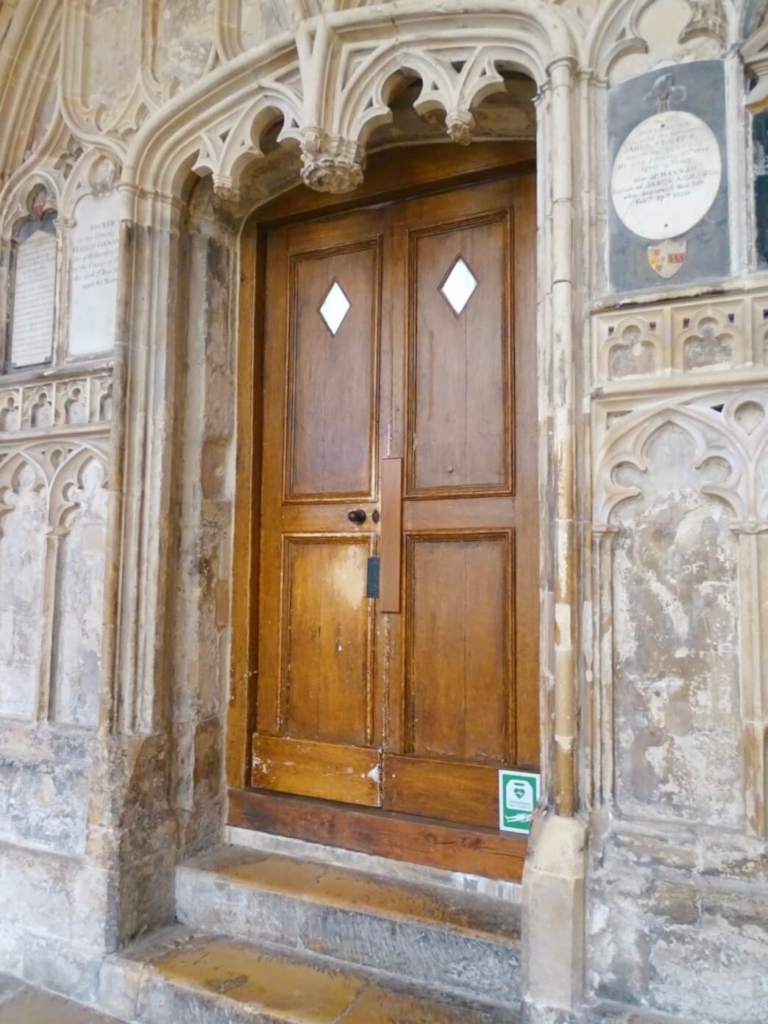 Brown doorway