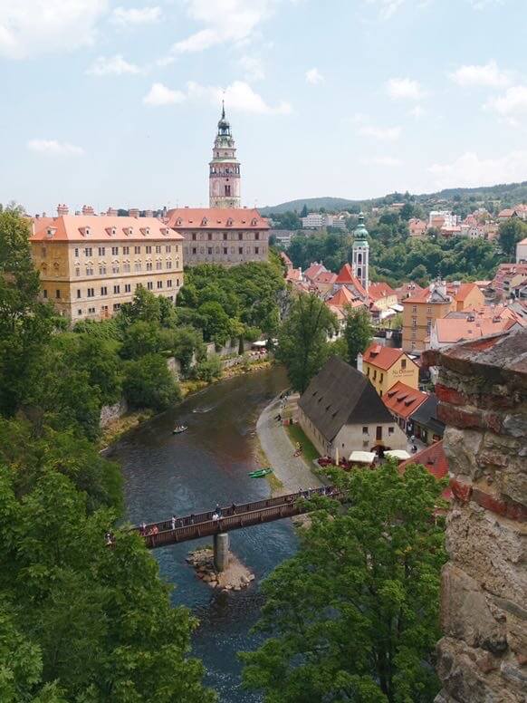 View from castle things to do cesky krumlov