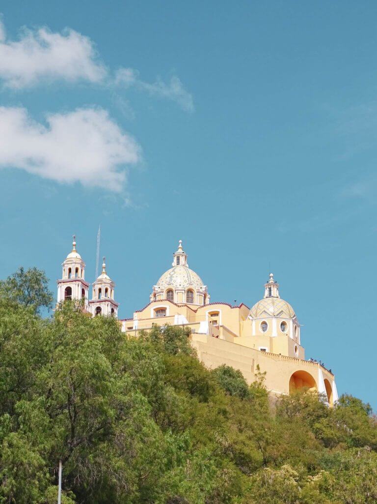 top places to visit in puebla mexico Cholula cathedral