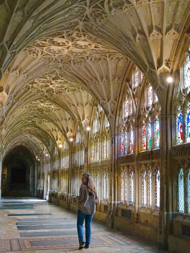 East corridor Harry Potter filming gloucester cathedral