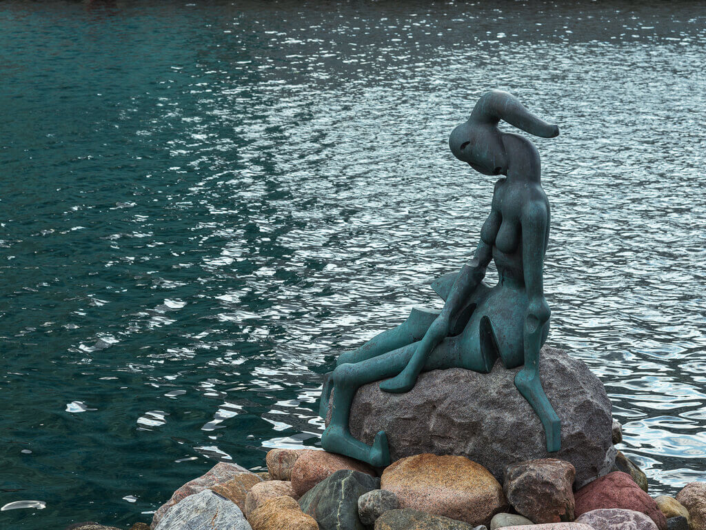 Genetically Modified Mermaid Statue 3 days Copenhagen 
