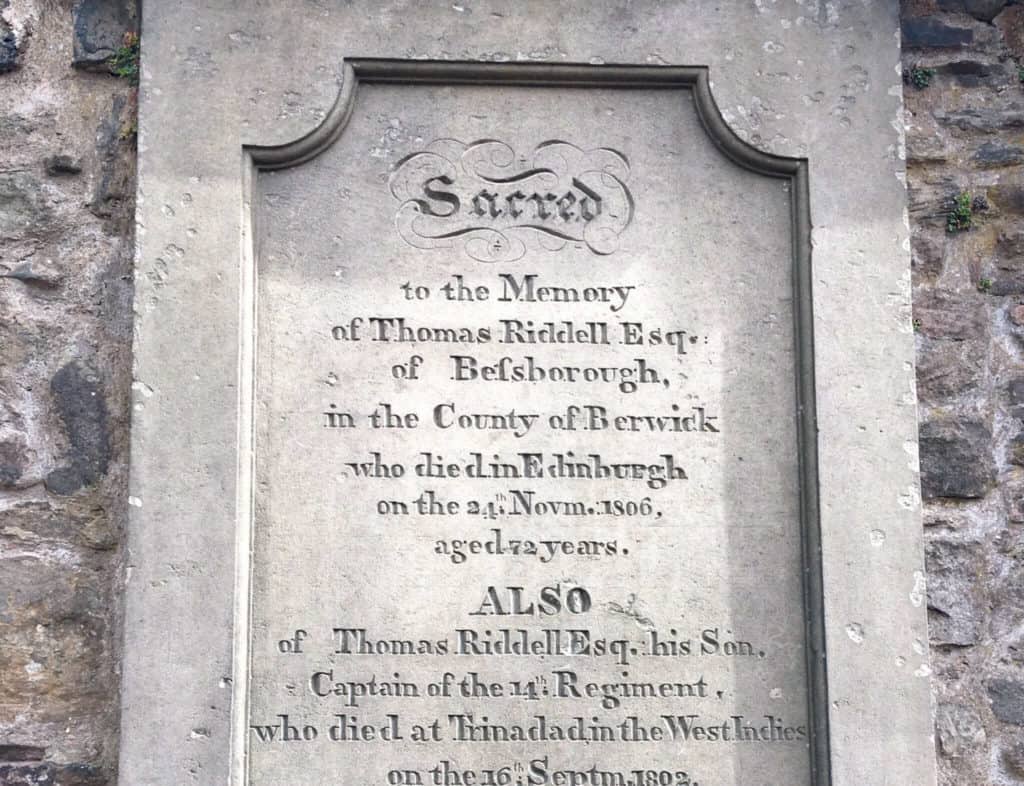 Tom riddles grave Edinburgh 