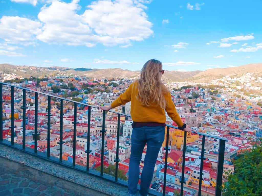 Guanajuato City colourful houses Mexico