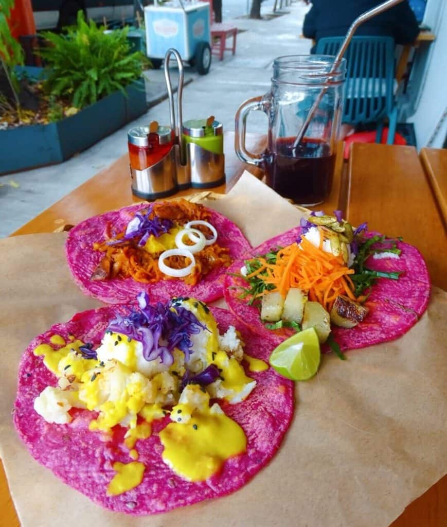 Vegan tacos where to eat Condesa Roma