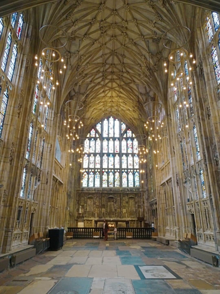 Catedral De Gloucester Interior E Lugar Antigos Do Filme De Harry