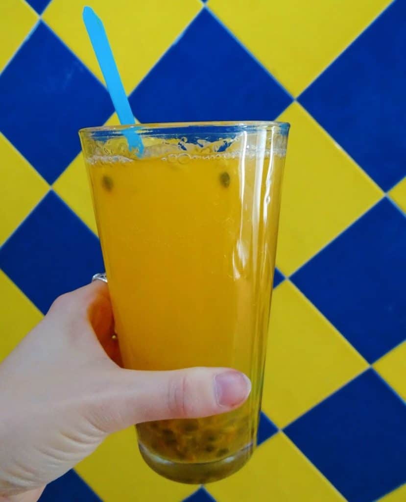 Passion fruit juice at Garmen Sodas Puebla