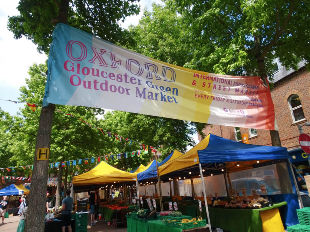 Oxford Gloucester green outdoor market