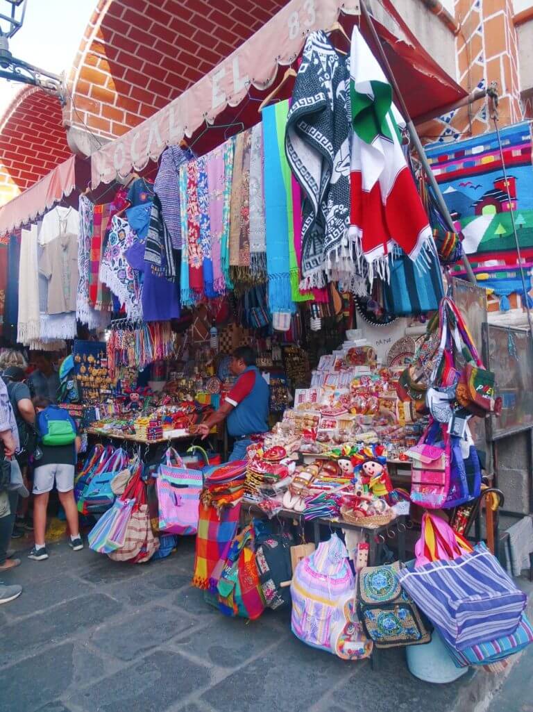 Local crafts at Parian Market Puebla