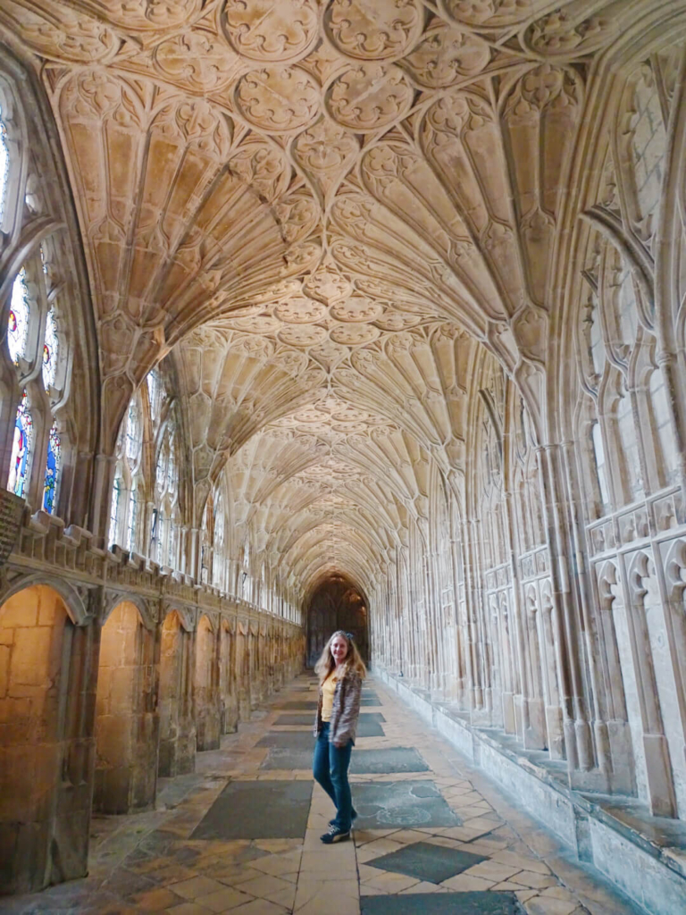 Catedral De Gloucester Interior E Lugar Antigos Do Filme De Harry