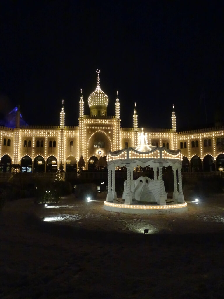 Tivoli Gardens at night