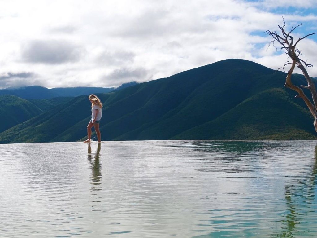 Blue pools Hierve el Agua