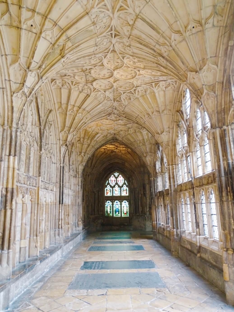 West corridor filming Harry Potter location gloucester cathedral