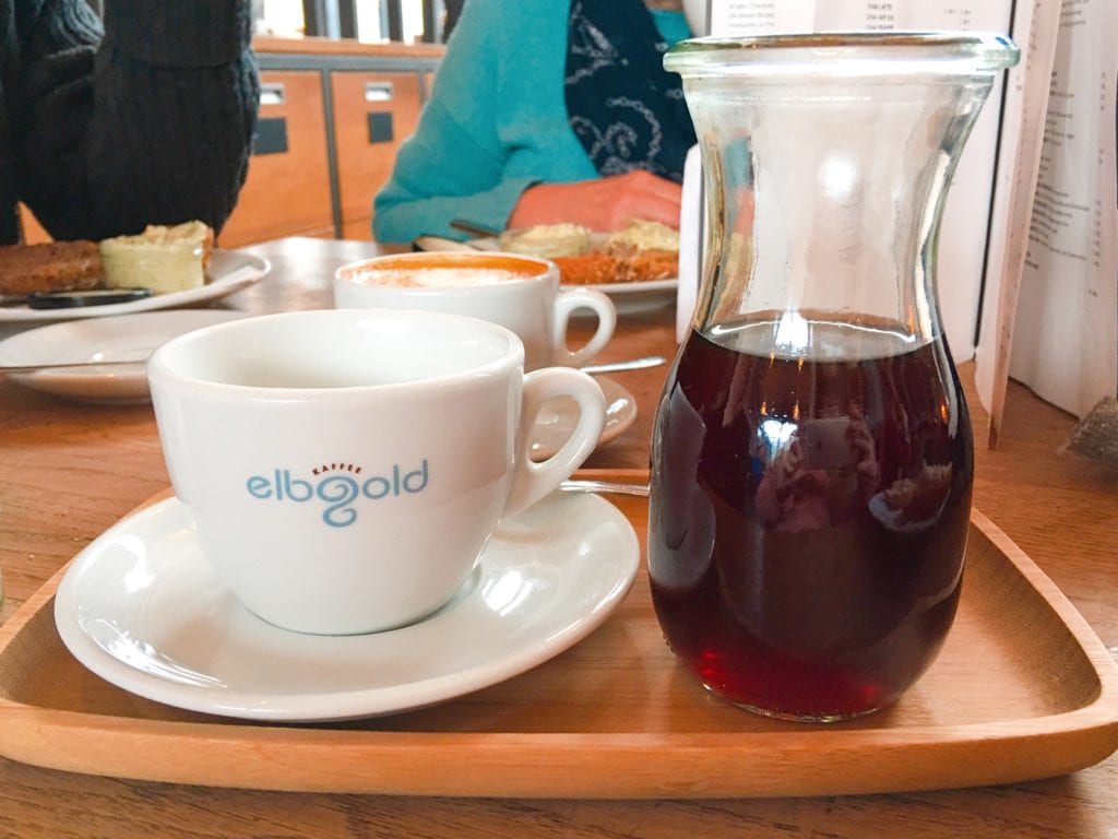 Cold brew coffee at elbgold Röstkaffee Hamburg 