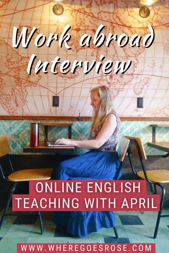 online english teaching interview april