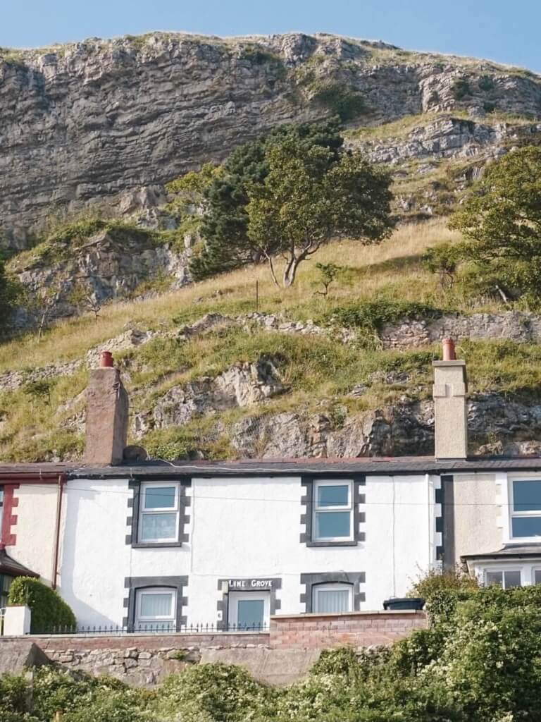 House and hill Llandudno wales