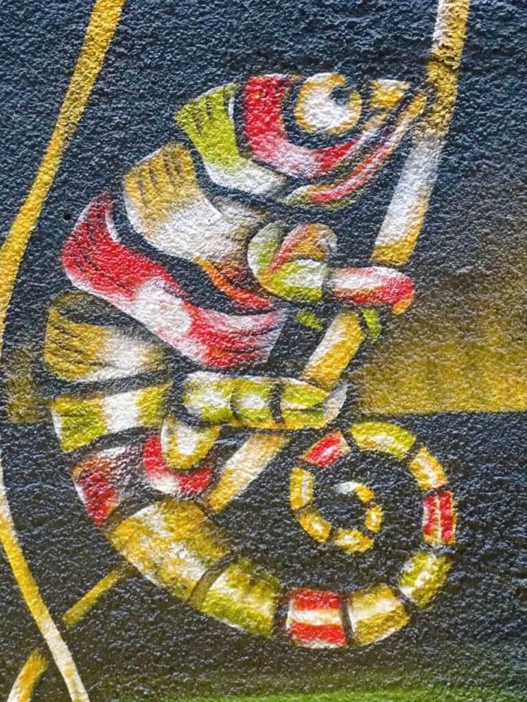 chameleon mural