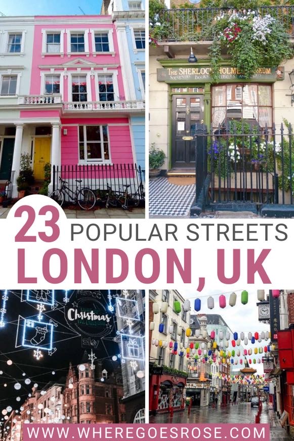 famous london streets