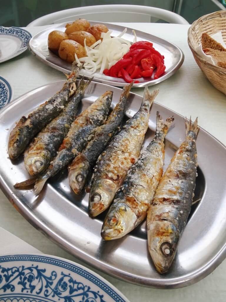 Sardines best food in porto 