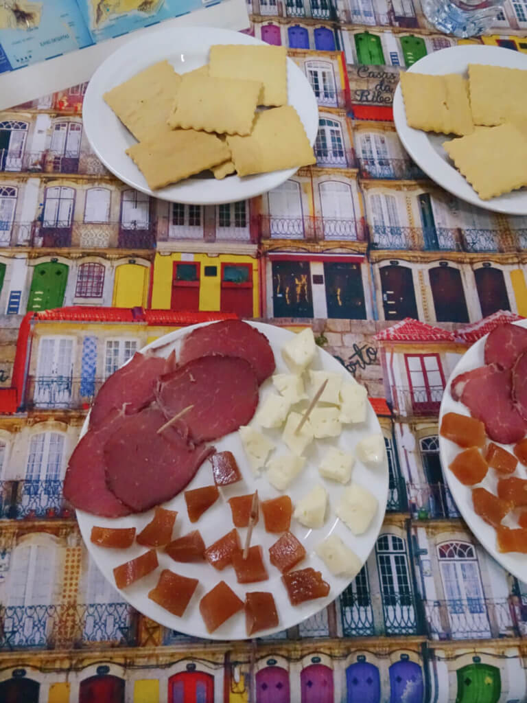 Ham and cheese platter porto food tour