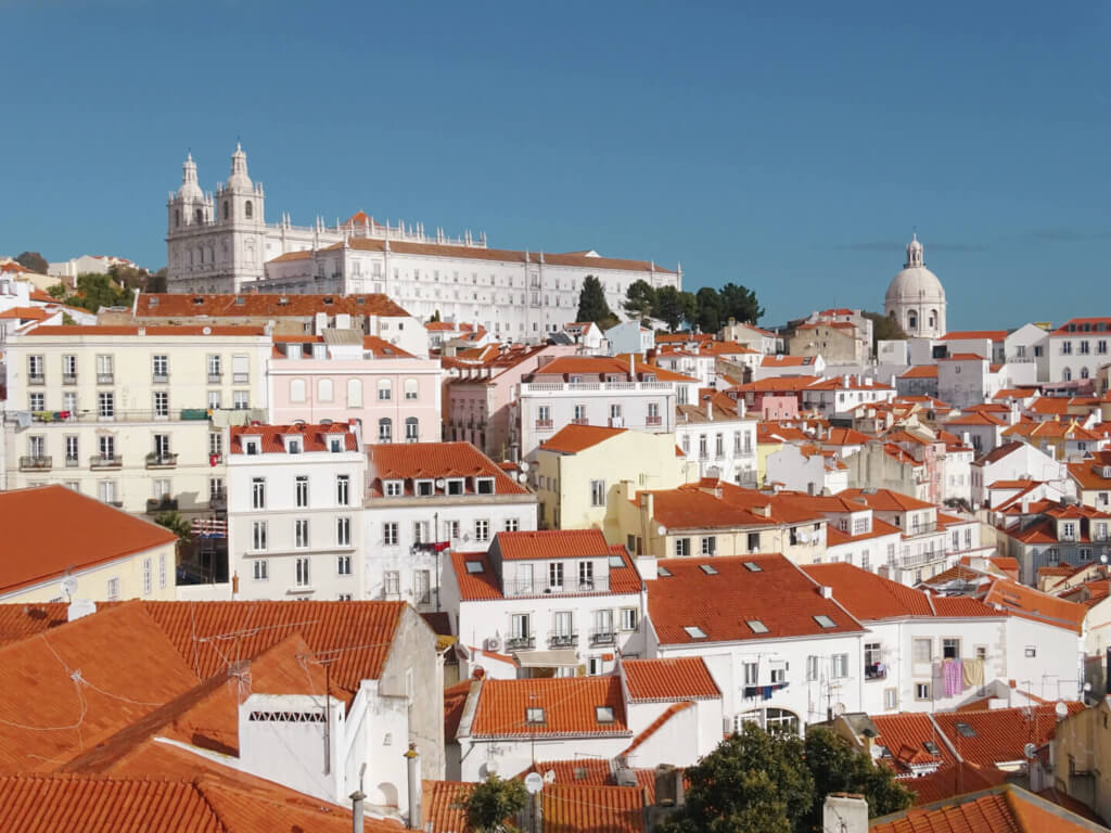 Miradouro de Santa Luzia lisbon travel alone