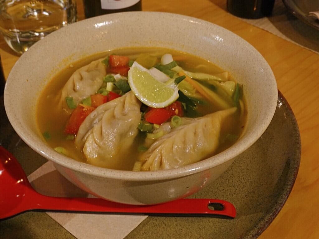 Thukpa momo soup