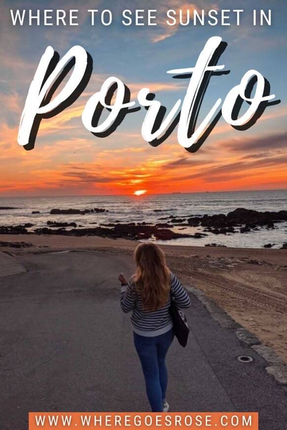 sunset in porto portugal