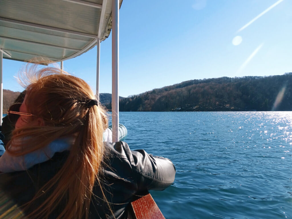 boat on plitvice