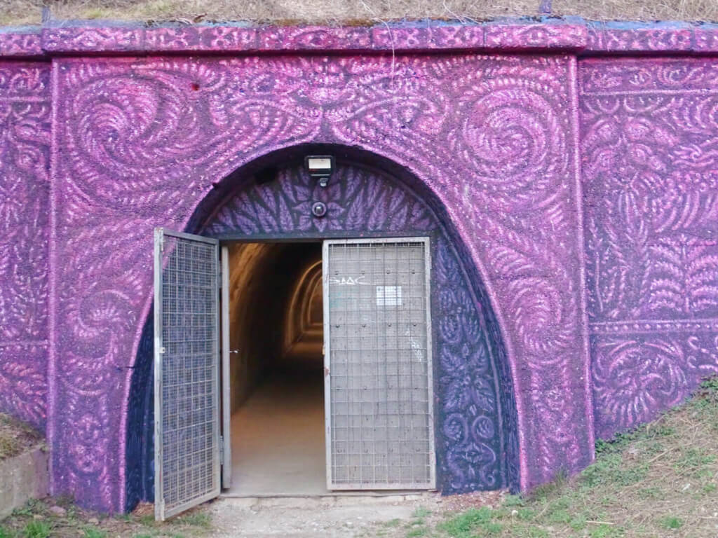 Gric tunnel painted entrance