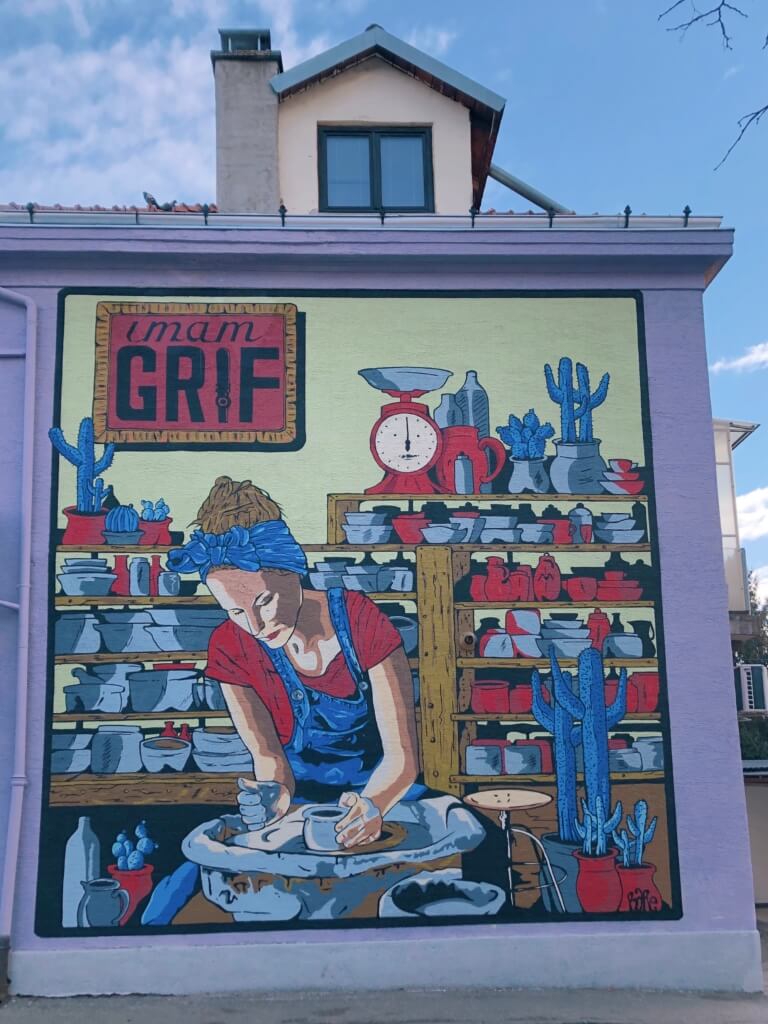 Gric mural zagreb graffiti
