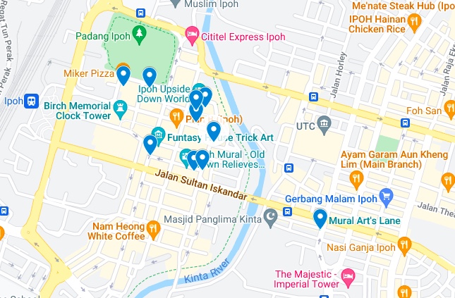 ipoh street art map