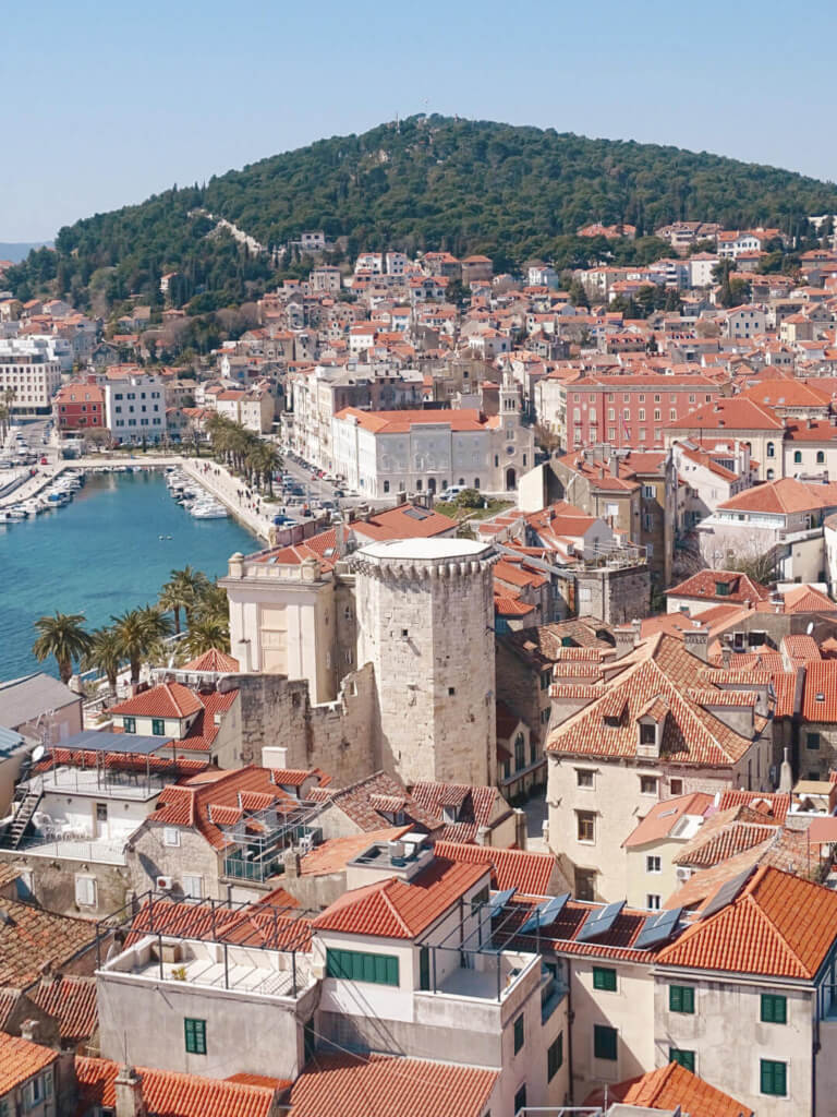 View from bell tower Diocletian Palace