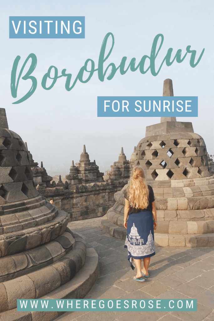 Visiting borobudur sunrise