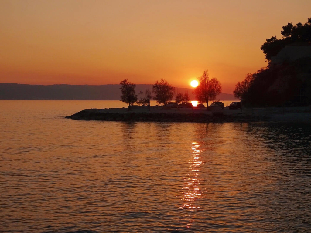 sunset coastal walk